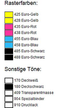 Ultragraph UVAR Rasterfarben - Sonstige Töne