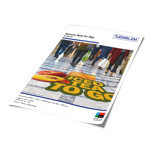 EMBLEM Solvent Walk On Sign SOWOS Dataplot Farben-Frikell WTB