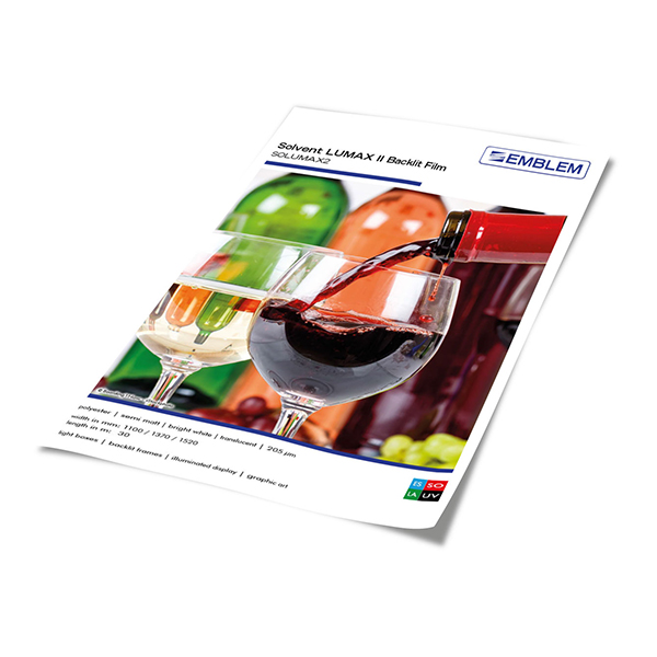 EMBLEM Solvent LUMAX II Backlit Film Farben-Frikell WTB