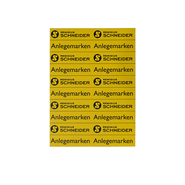 Selbstklebende Anlegemarken 0,3 mm Bogen mit 10 Marken Farben-Frikell WTB