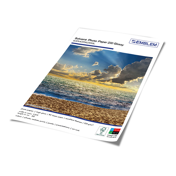 EMBLEM Solvent Photo Paper 230 Glossy Dataplot Farben-Frikell WTB EMBLEM Solvent Photo Paper 230 Glossy Dataplot Farben-Frikell WTB