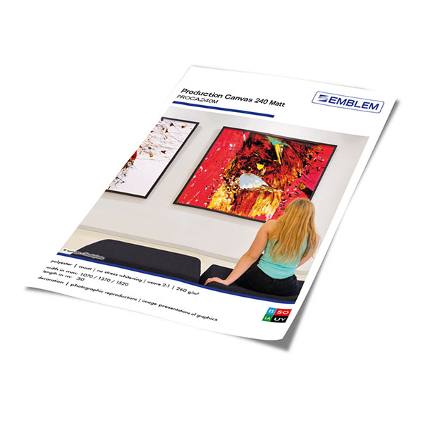 EMBLEM Production Canvas 240 matt PROCA240M Farben-Frikell WTB EMBLEM Production Canvas 240 matt PROCA240M Farben-Frikell WTB
