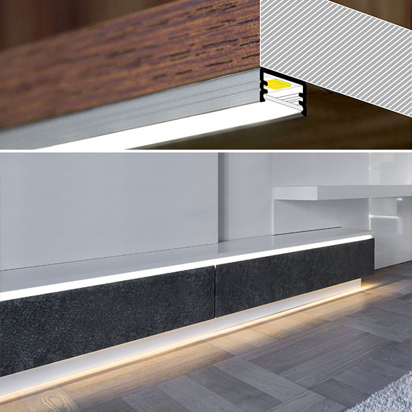 LED Profil P9, Aufputz 8mm Farben-Frikell WTB LED Profil P9, Aufputz 8mm Farben-Frikell WTB