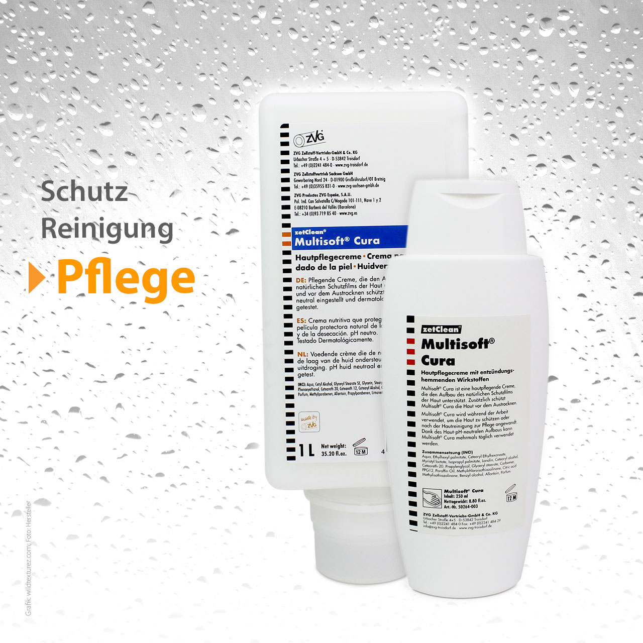 zetClean® Hautpflegecreme Multisoft® Cura Farben-Frikell WTB