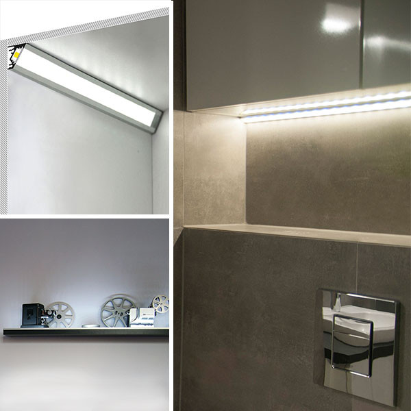 LED Profil P3, Eckprofil 10mm - 14mm