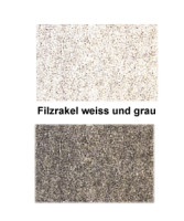 Filzrakel grau + weiß Filzrakel grau + weiß