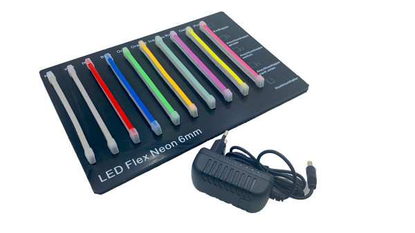 LED Flex Neon 10 Farben Musterset