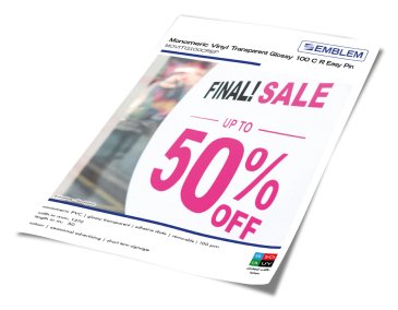 Solvent Film Glossy Monomeric Clear Easy Pin Solvent Film Glossy Monomeric Clear Easy Pin