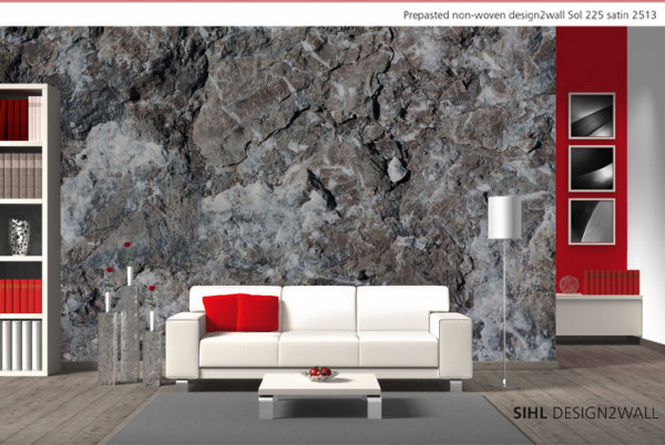 Sihl 2513 Design2wall - Vlies-Tapete vorgekleistert 225 g/m² satin
